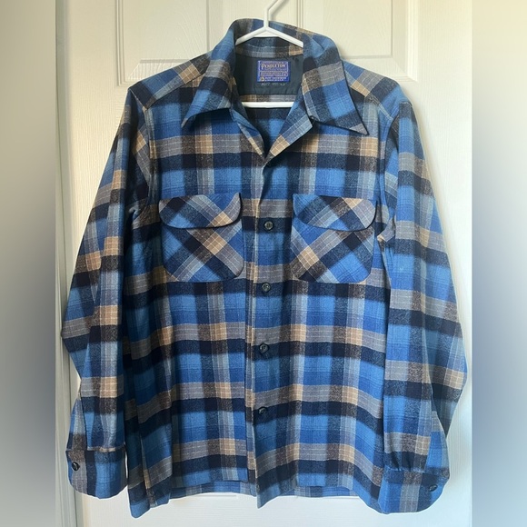 Men’s Pendleton Wool Plaid Flannel Button Up Shirt | Size Medium - Picture 1 of 9